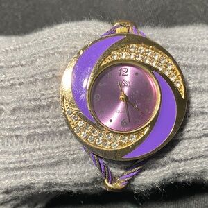 Gold and Purple Women's Watch